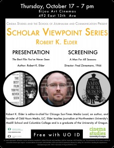 Robert K. Elder Talk and Screening