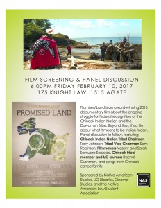 Poster for screening of Promised Land