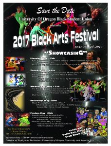 2017 Black Arts Festival Poster