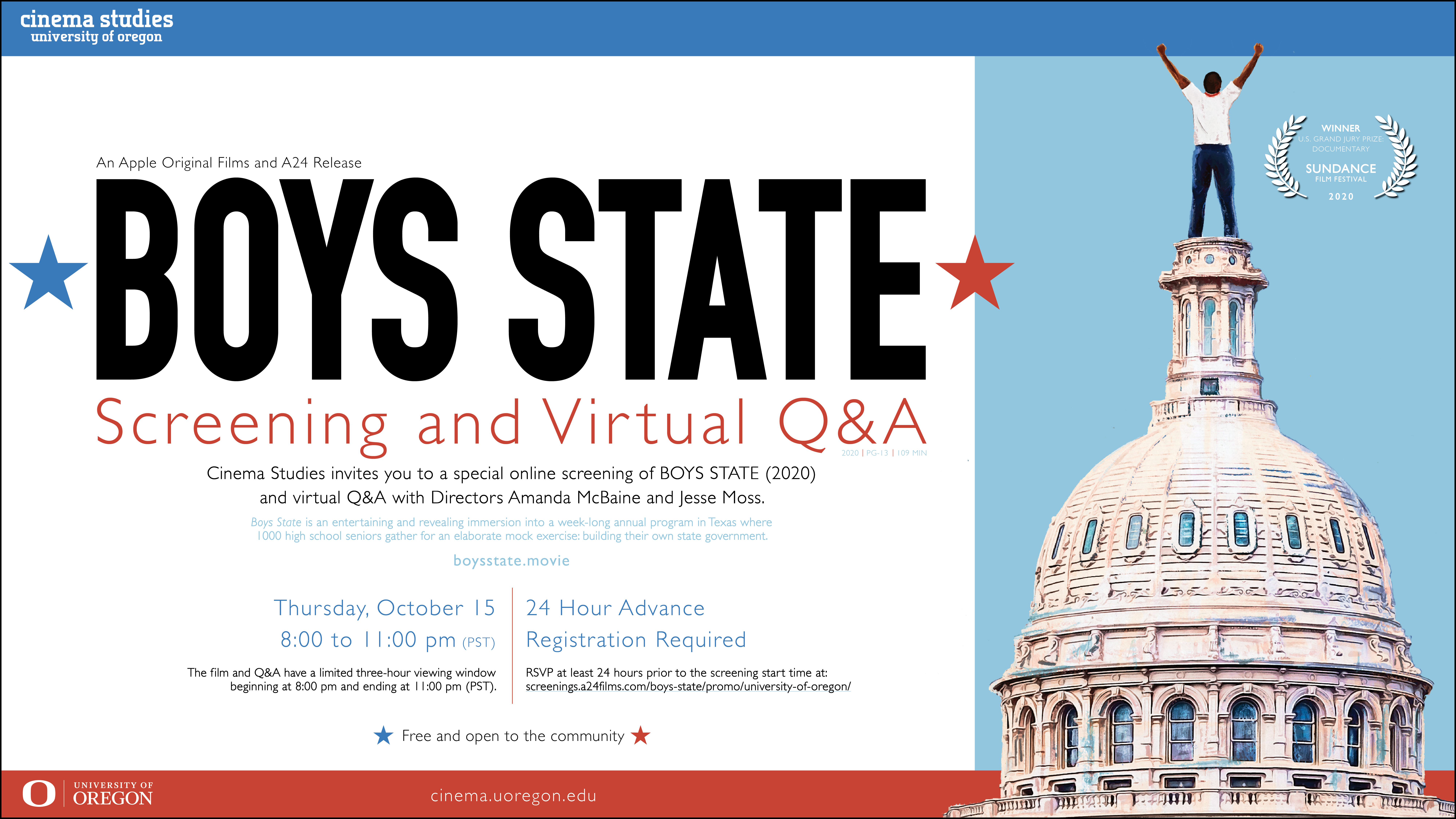 Boys State Screening and Virtual Q&A