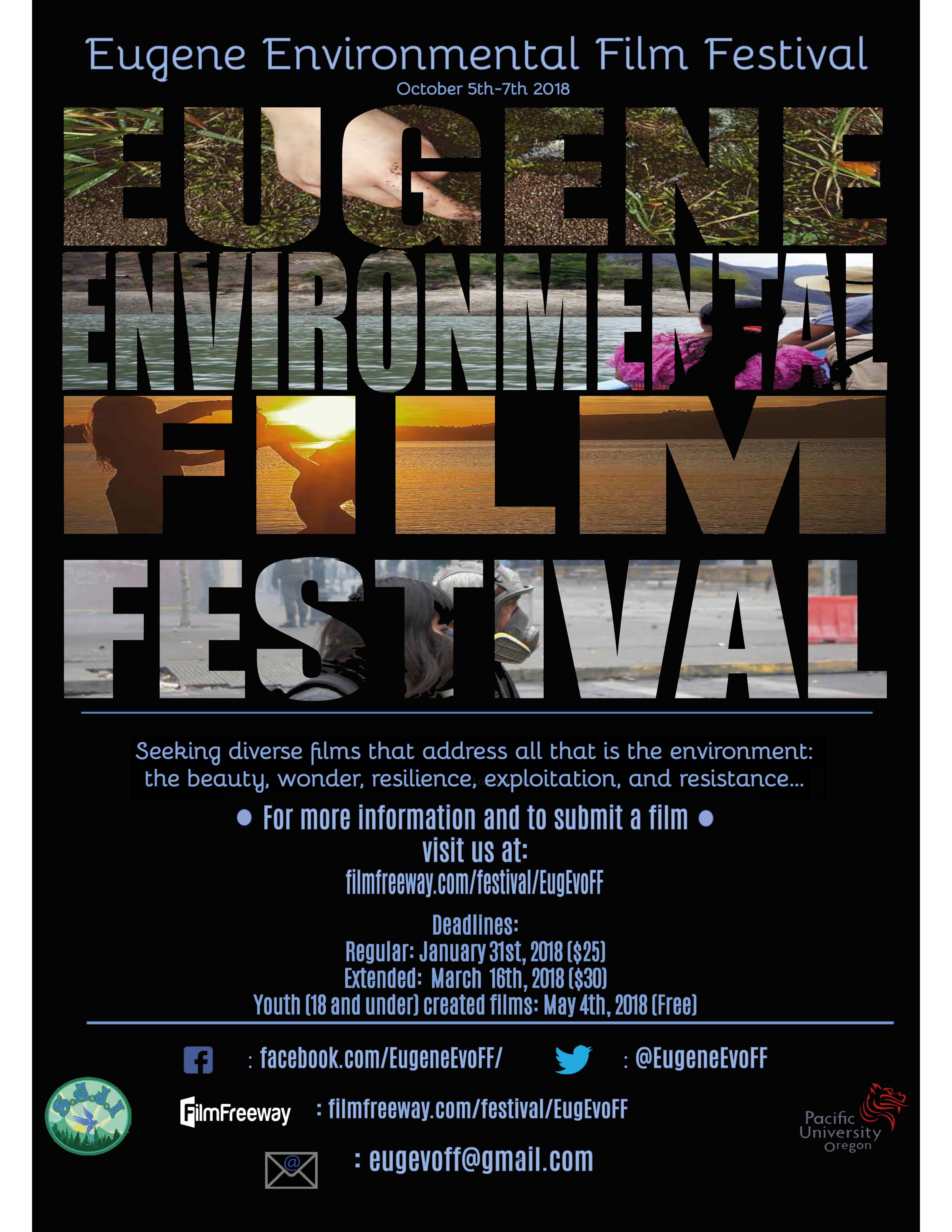 Eugene Film Festival Call for Entries Poster