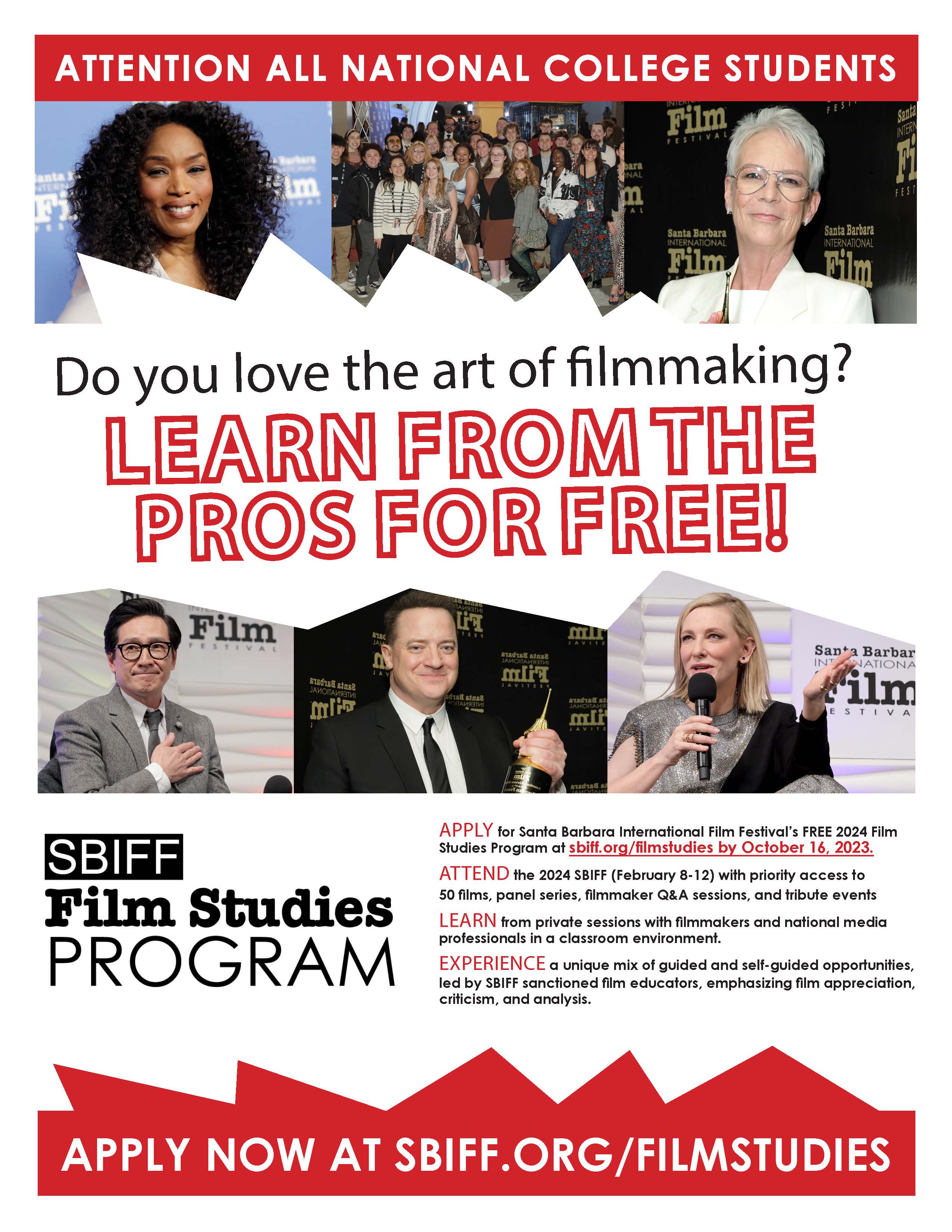 SBIFF Film Studies Program Flyer