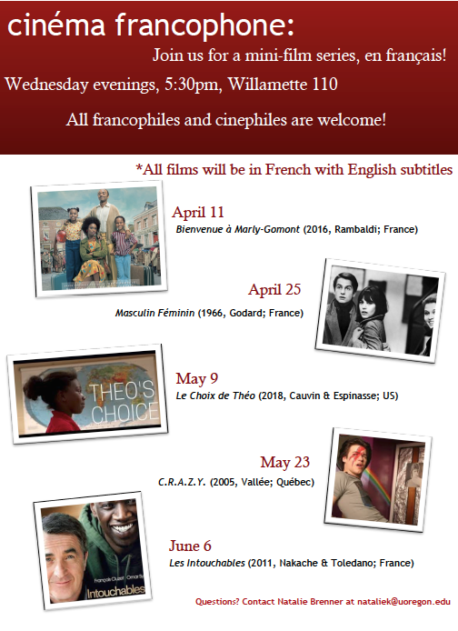 cinema francophone event poster