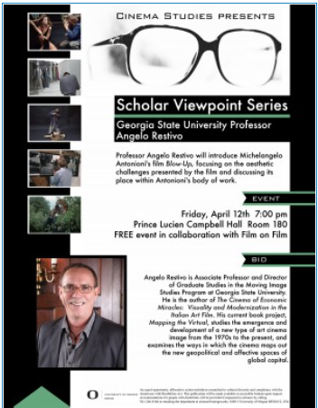 Scholar Viewpoint Series with Angelo Restivo
