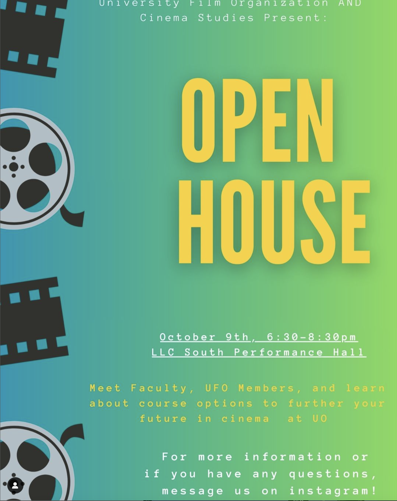 UFO and CINE Open House