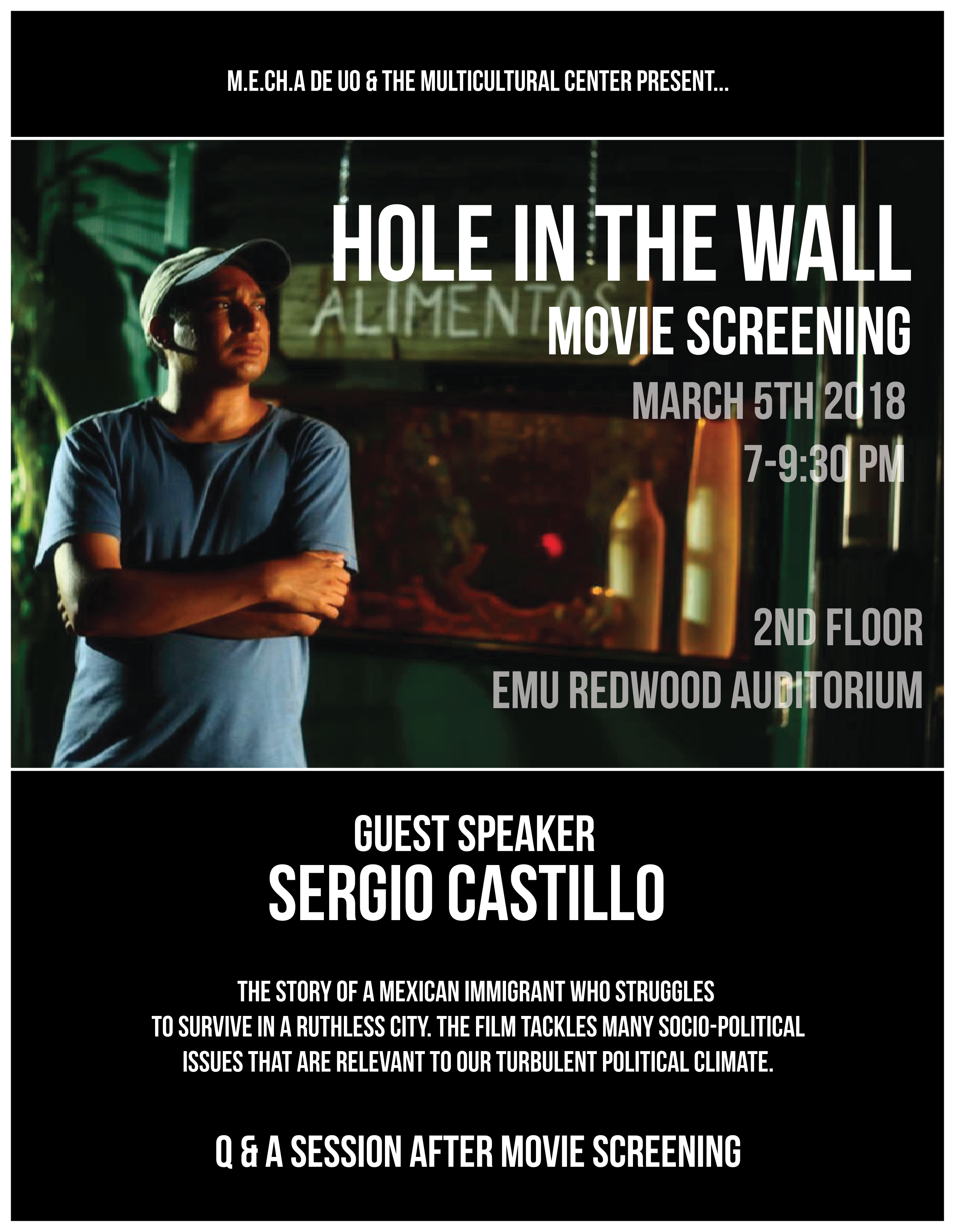Poster for Screening of Hole in the Wall