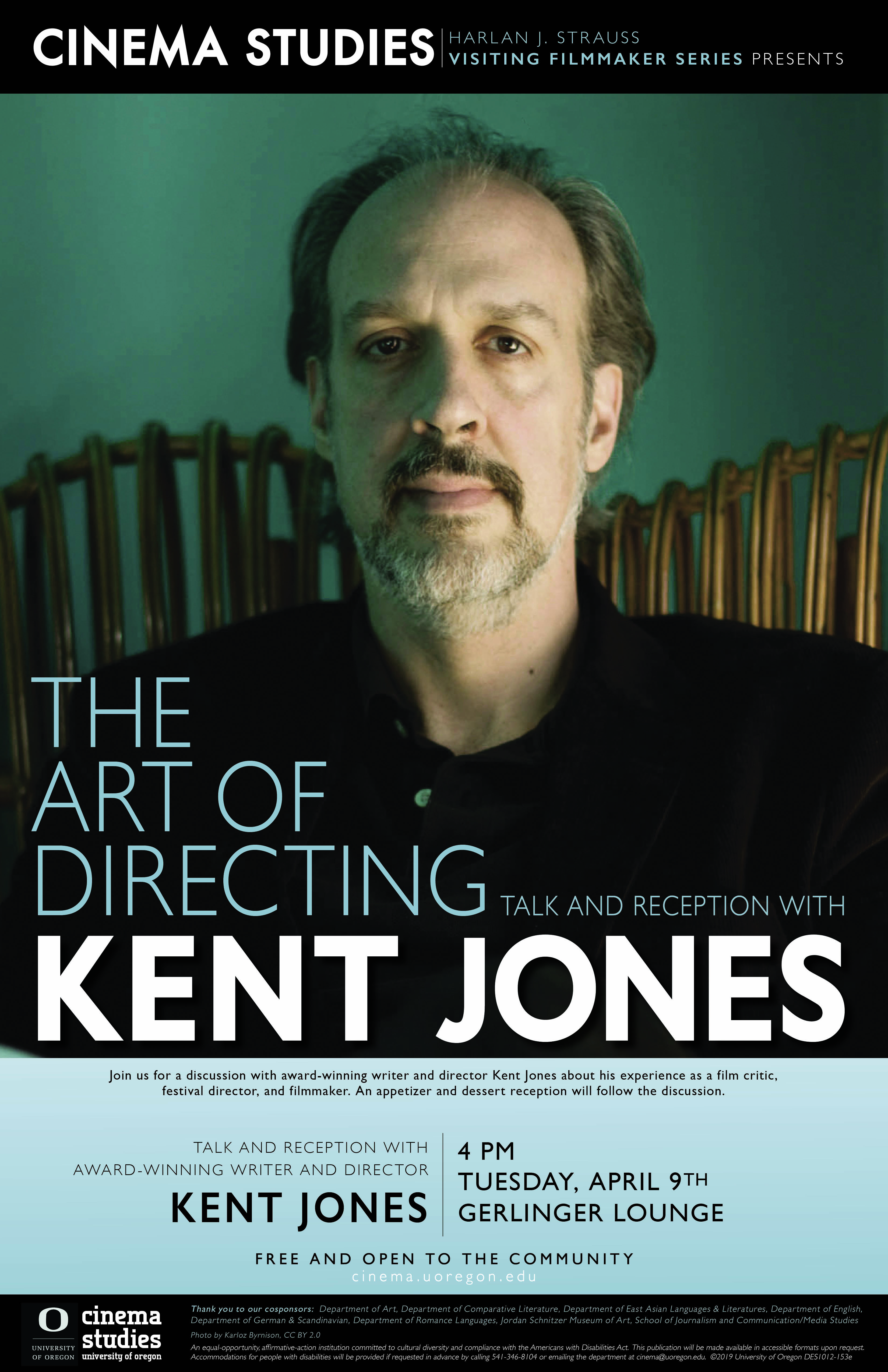 Talk and Reception with Kent Jones