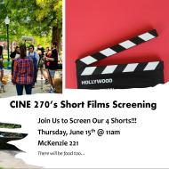 CINE 270 Short Films Screenings