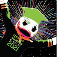 Image of the UO Duck Mascot with a graduation cap 
