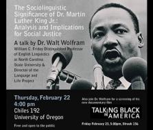 The Sociolinguistic Significance of Dr. Martin Luther King Jr.: Analysis and Implications for Social Justice