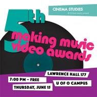 Poster for Making Music Video Awards
