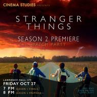 Poster for "Stranger Things" Season 2 Premiere Watch Party