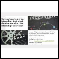 CINE 404 Internship Class Info Session